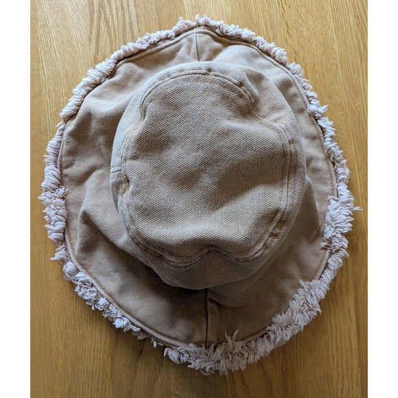 Olive And Pique Tan Canvas Bucket Hat 100% Cotton Summer - Picture 1 of 9